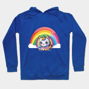 Cute Colorful Unicorn: A Magical Delight for All Ages Hoodie